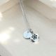 collar gato plata